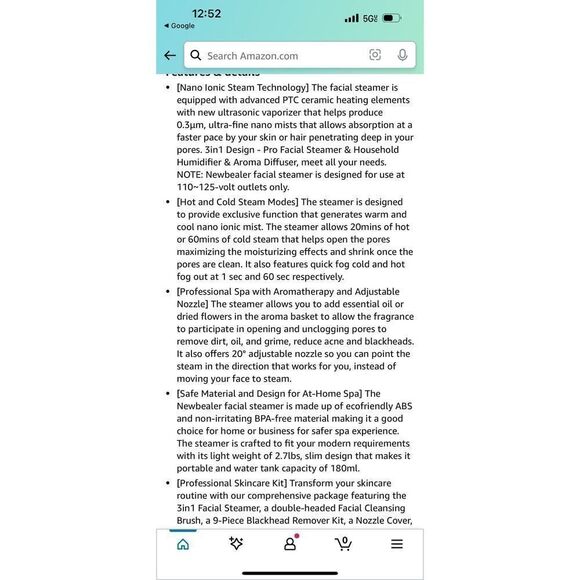 nano zone ionic facial steamer /humidifier towel warmer nib - Picture 4 of 10